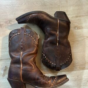 Ariat Brown Leather Cowboy Boots